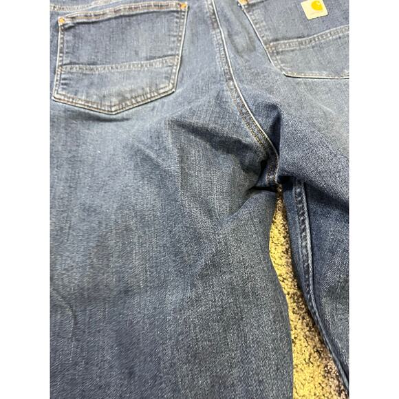 Carhartt Relaxed Fit Women's Carpenter Denim Jeans,‎ Size 24 PLUS Medium Wash - Picture 11 of 13